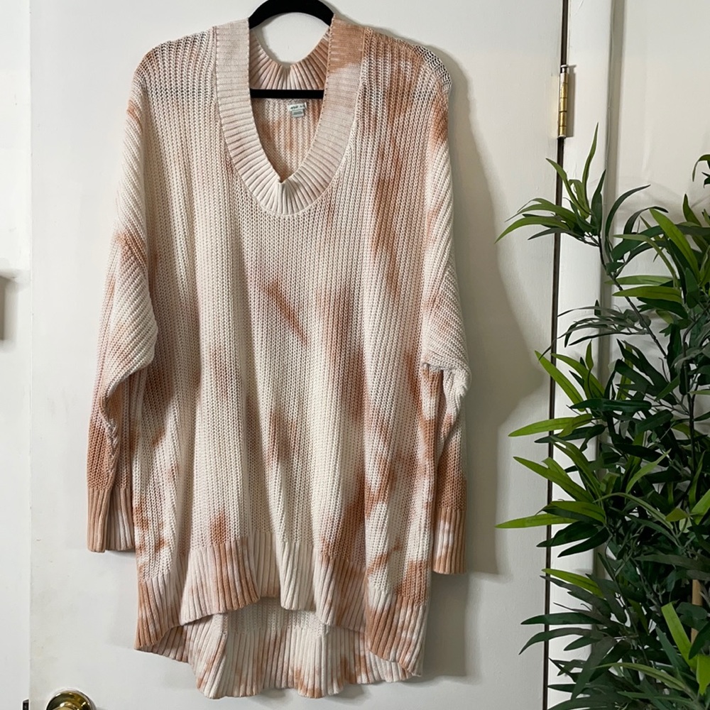 Oversized tie dye summer sweater